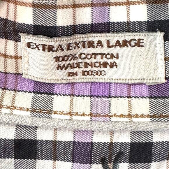 PETER MILLAR Button Down Shirt XXL Plaid Cotton Summer Preppy Vacation Golf Prep - Picture 8 of 11